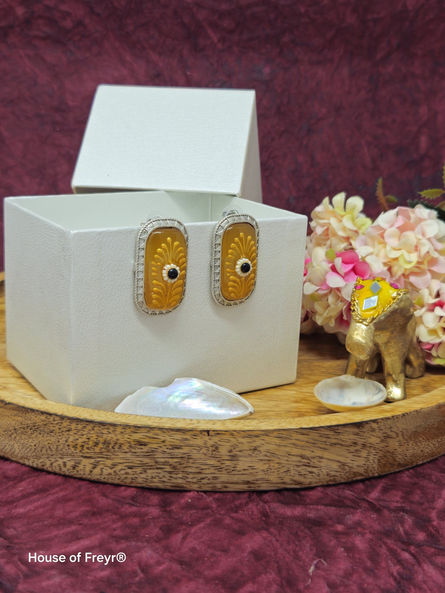 Handcrafted Meenakari Studs Earring
