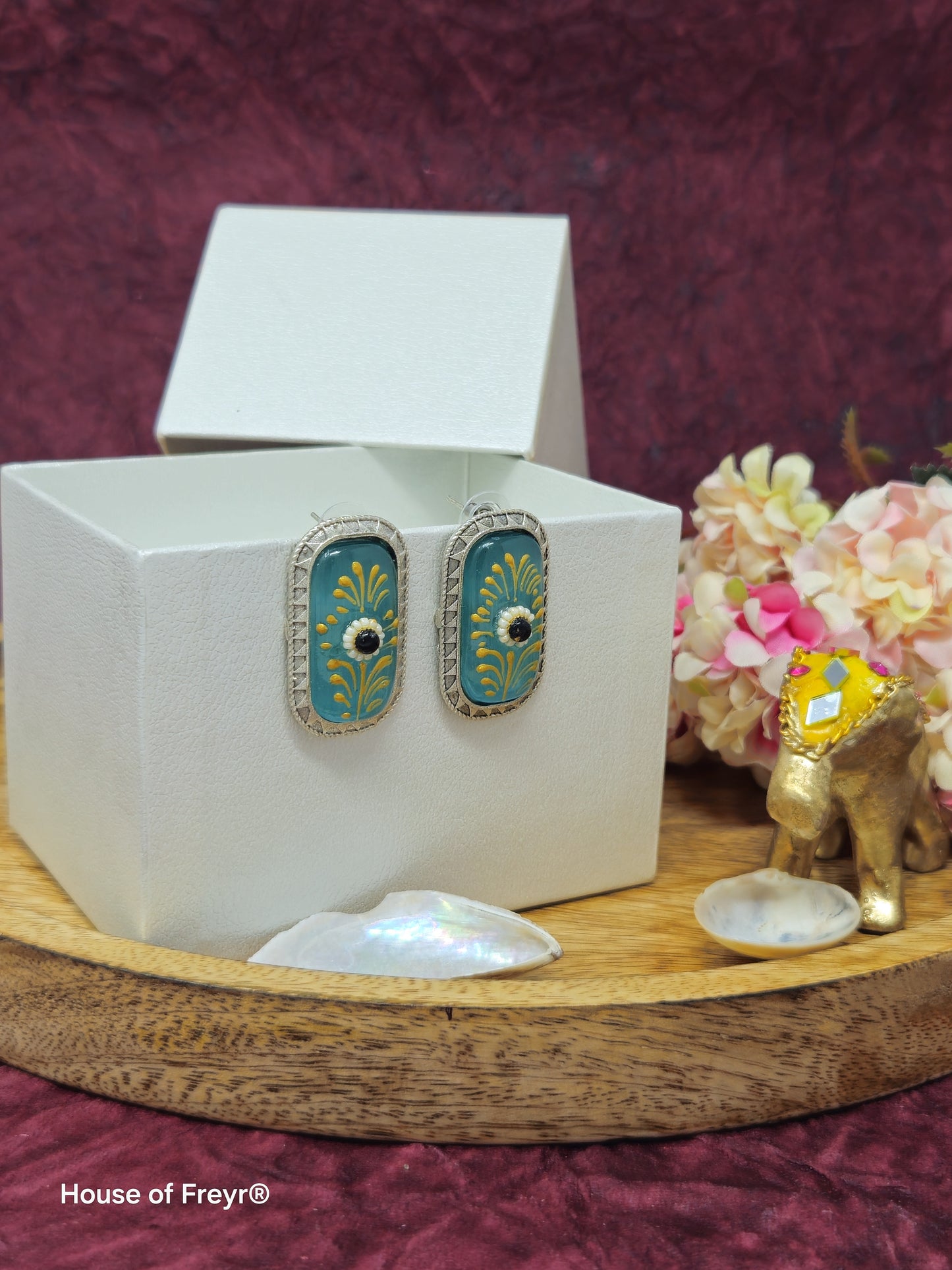 Handcrafted Meenakari Studs Earring