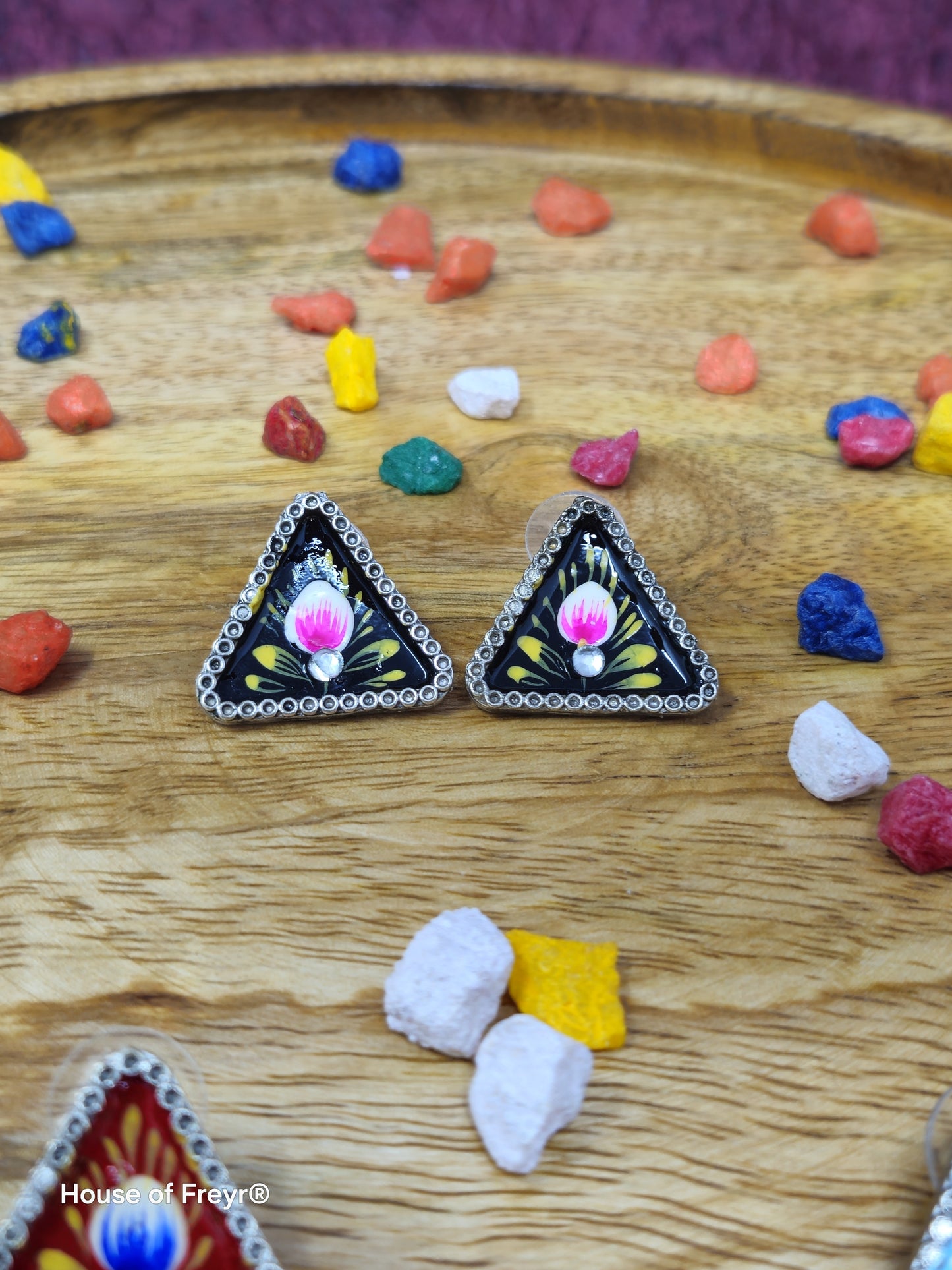 Meenakari Stud Earrings