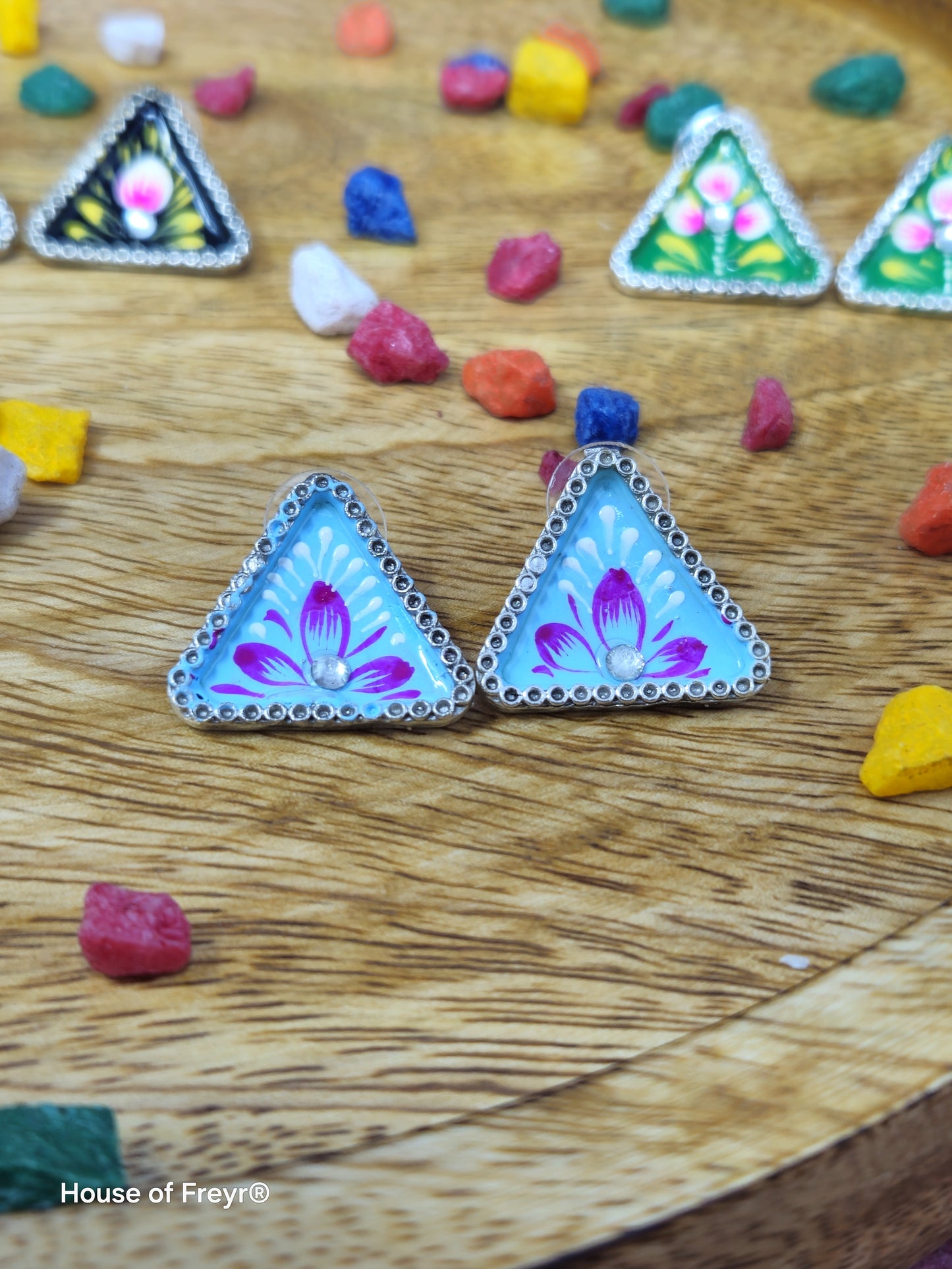 Meenakari Stud Earrings