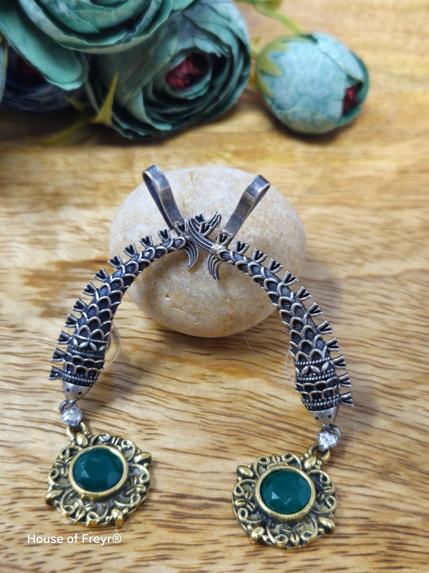 Antique Silver Ear Cuffs Earrings