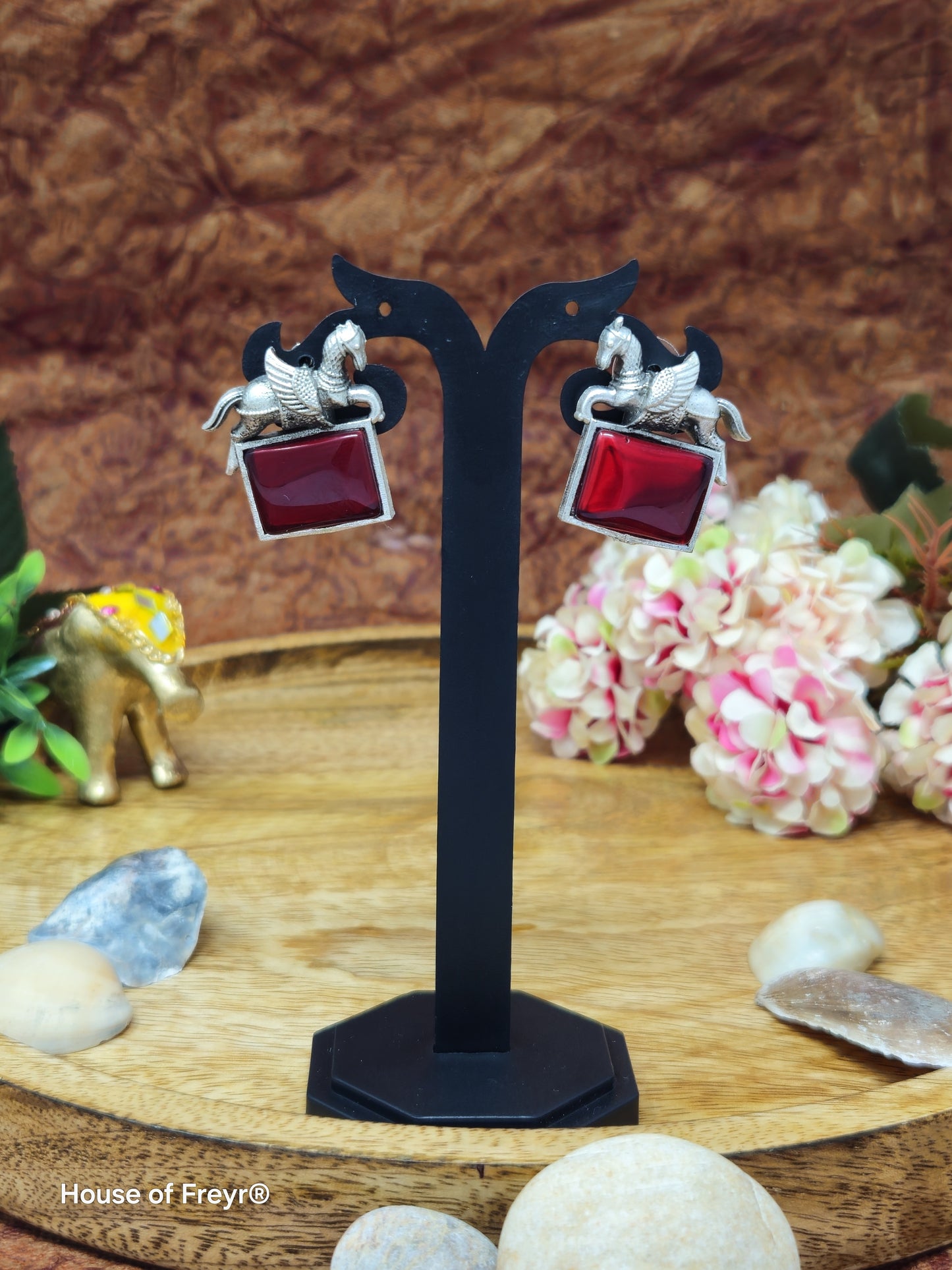 Lucky Horse Stud Earrings