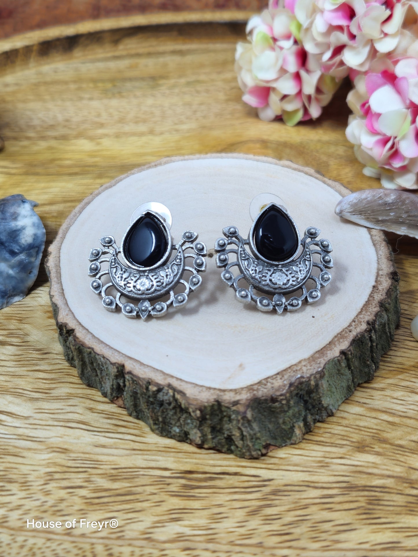 Teardrop Stud Earrings