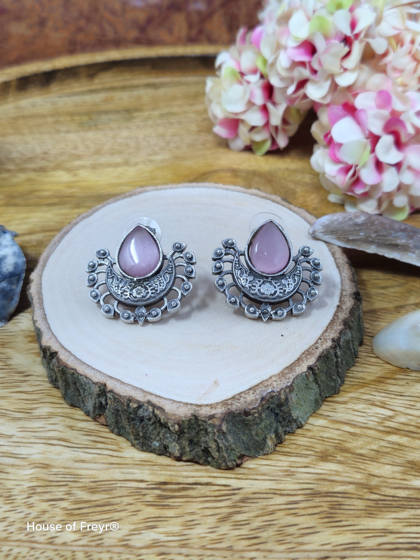 Teardrop Stud Earrings