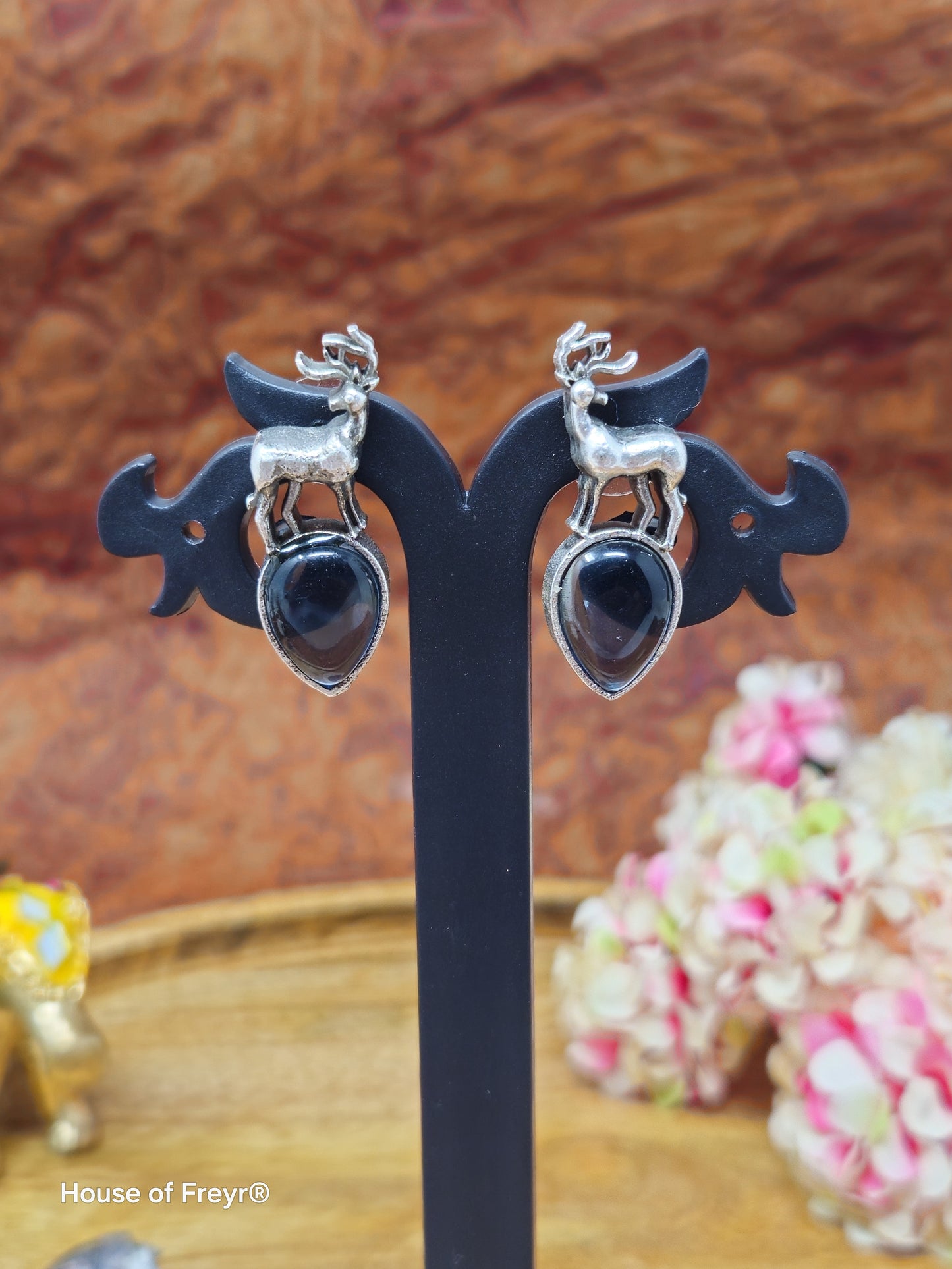 Playful Deer Motif Earrings