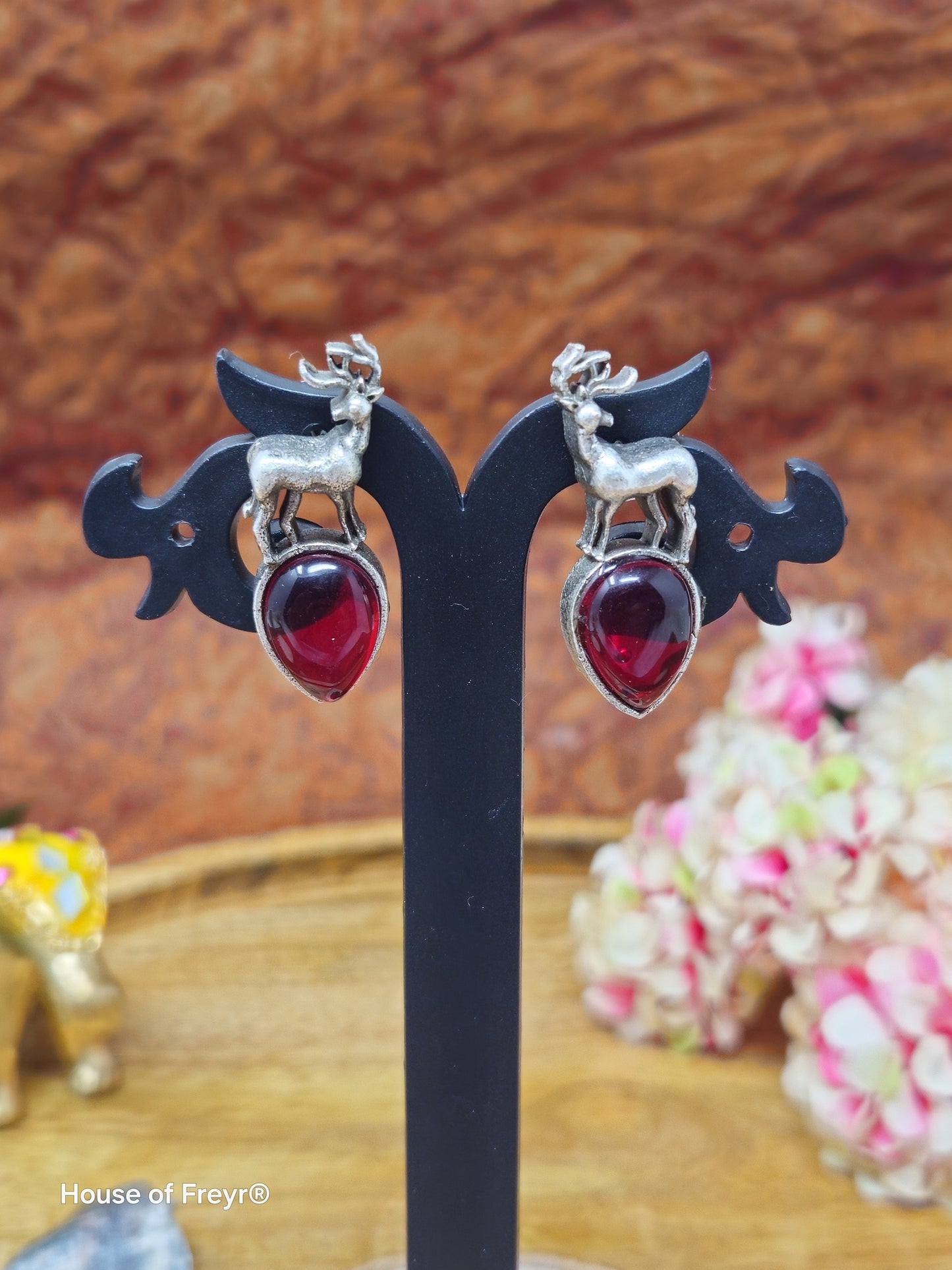 Playful Deer Motif Earrings