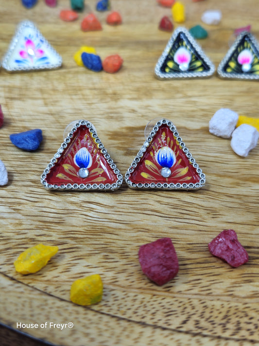 Meenakari Stud Earrings