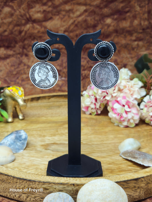 Vintage Coin Drop Earrings