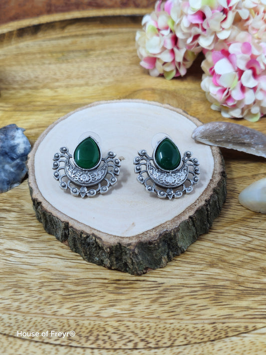 Teardrop Stud Earrings